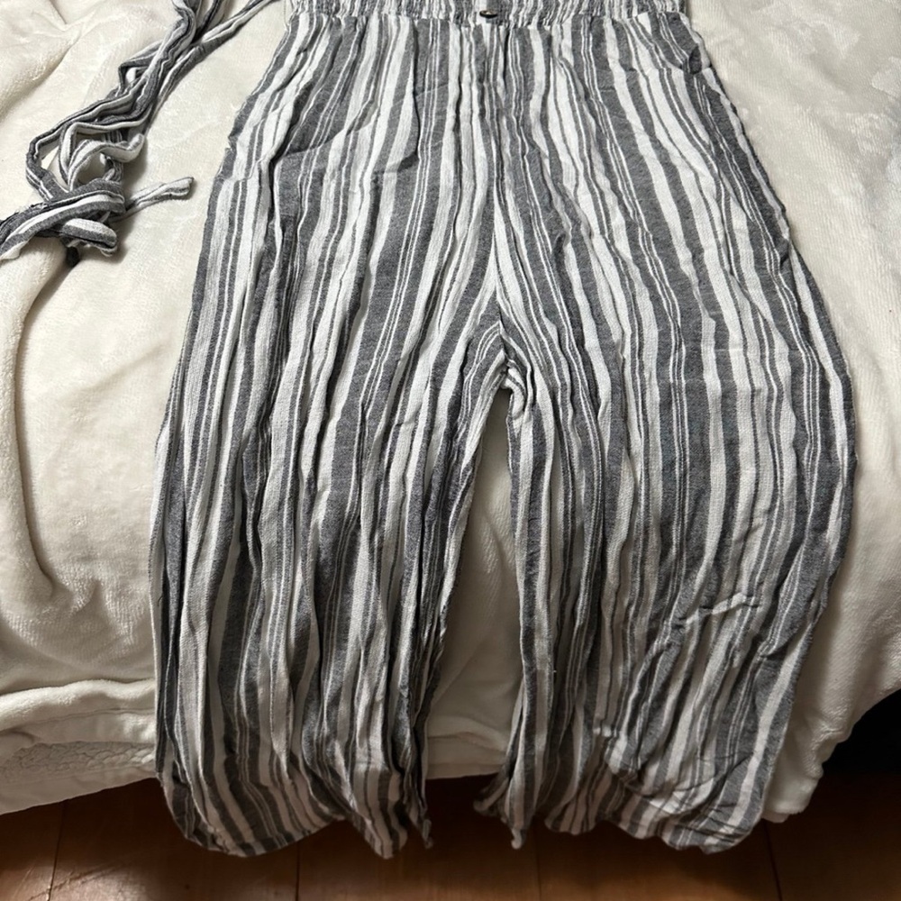 Striped Linen Pants